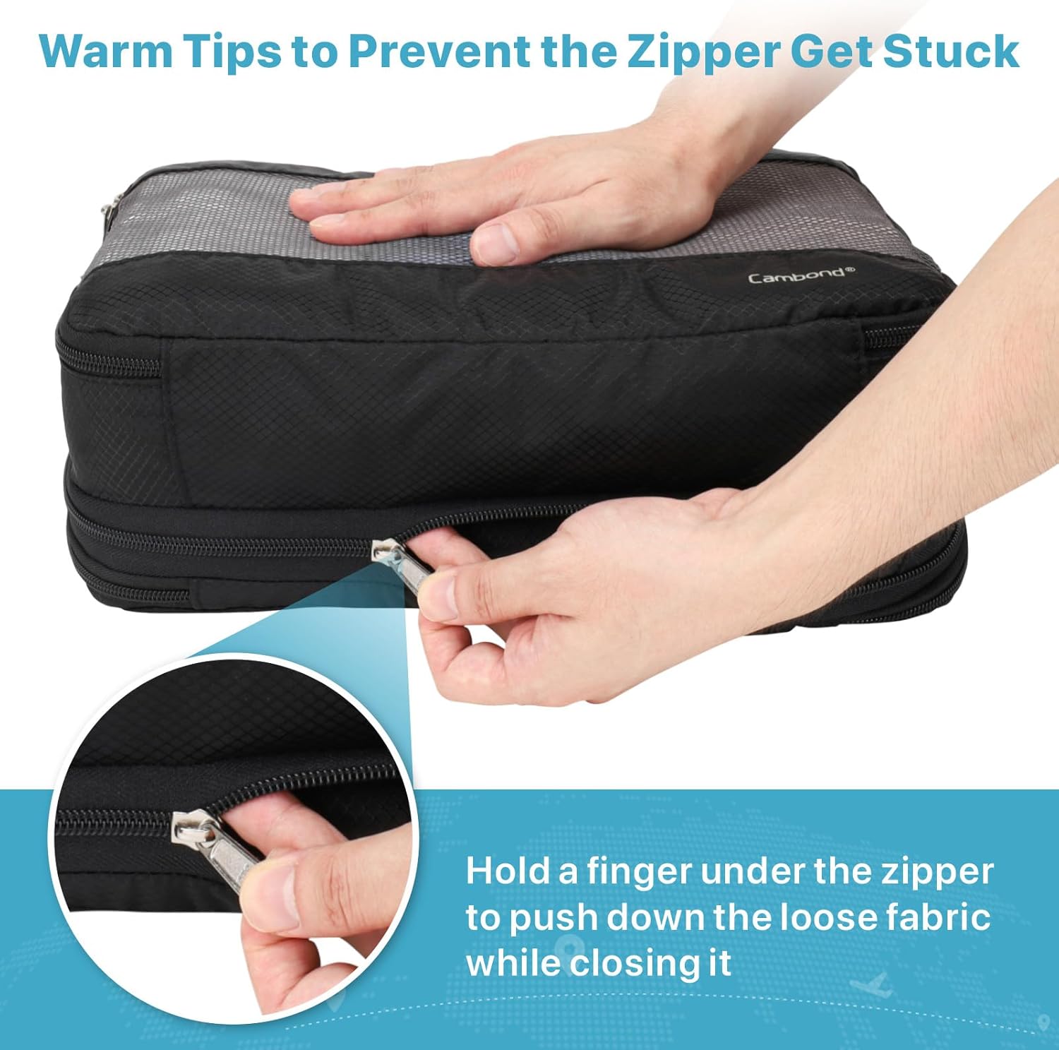 Double Sided Expandable Packing Cubes - Separate Clean and Dirty Clothes See Through Mesh Compression Packing Cubes for Travel, Efficient Packing Organizers for Road Trip, Cruise, Camping - Image 7